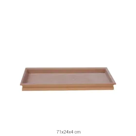 PA185 Orta Dikdörtgen İşlemeli Pano Ahşap Boyanabilir Obje